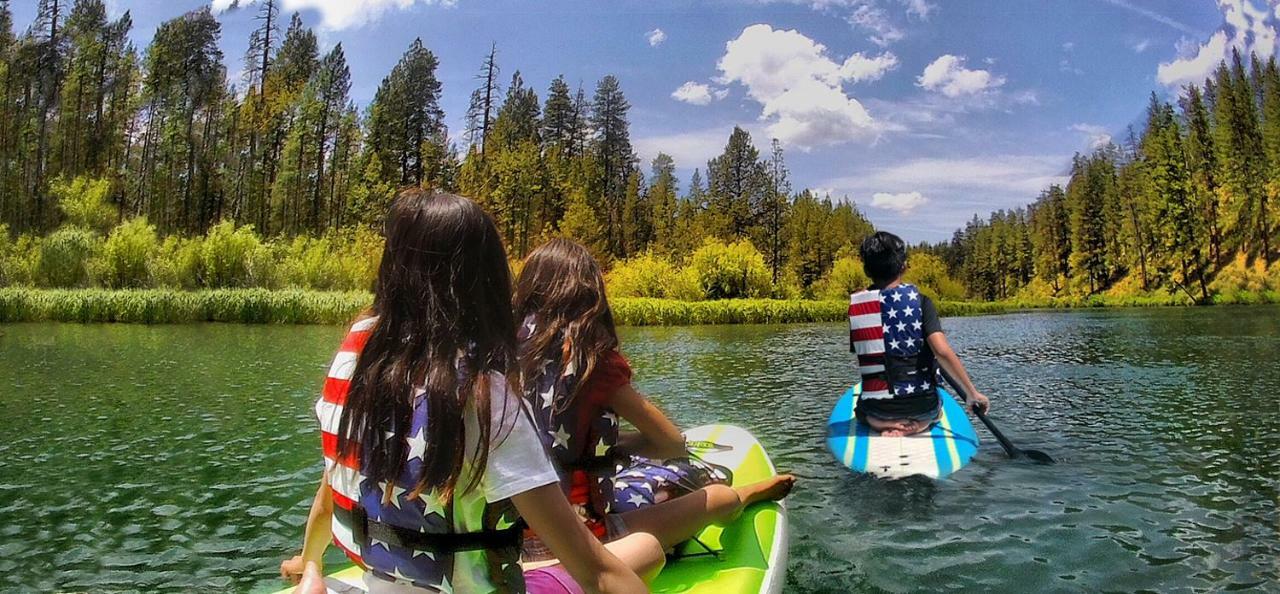 Bend-Sunriver Camping Resort Wheelchair Accessible Yurt 13 المظهر الخارجي الصورة